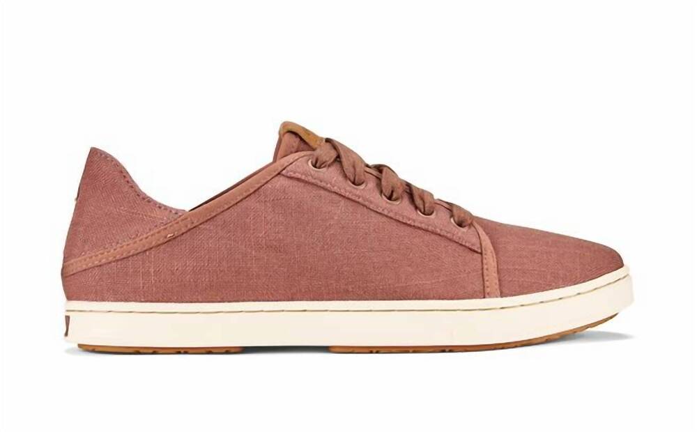 NEW OLUKAI women's pehuea li sneaker in cedarwood/linen